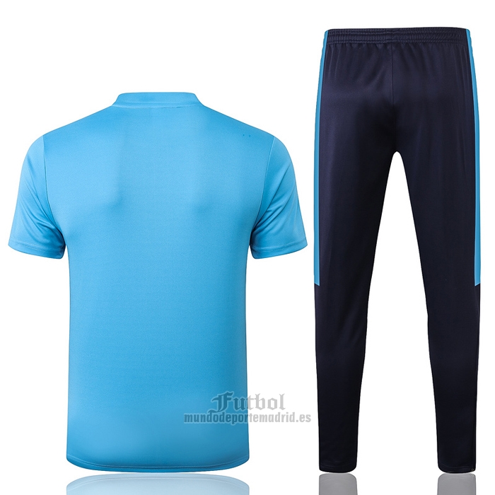 Chandal del Olympique Marsella Manga Corta 2020-2021 Azul